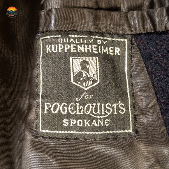 Quality By Kuppenheimer Overcoat Black Wool Cashmere Blend Academia Men's Sz 48 - Picture 8 of 13